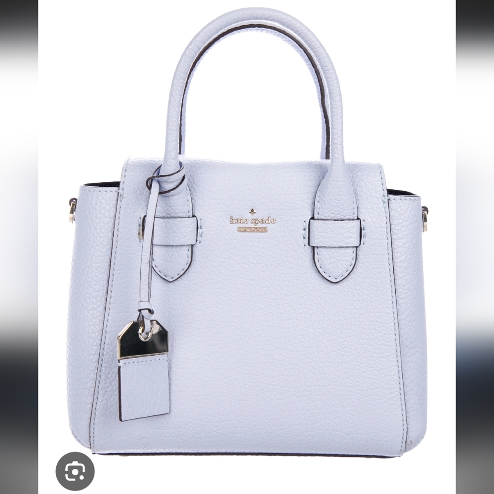 Kate Spade Light Blue Carter Street Kylie Handbag Crossbody Leather Handbag